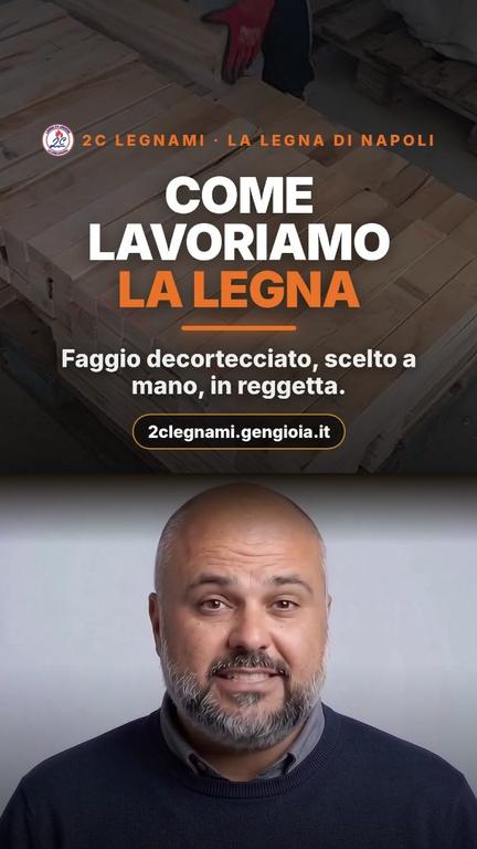 Anteprima del video Instagram: Come lavoriamo la legna: faggio scelto a mano